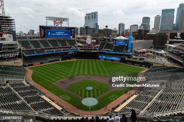 General view before the game between the Detroit Tigers and Minnesota Twins at Target Field on June 18, 2023 in Minneapolis, Minnesota.