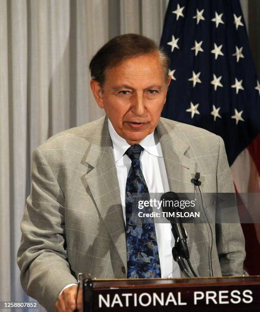 Co-Discoverer Robert Gallo participates in a press conference to call on international organizations and governments to immediately implement six...