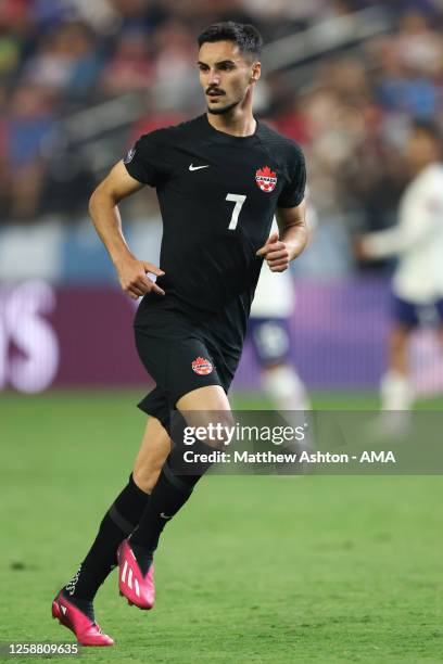 Stephen Eustaquio of Canada during the CONCACAF Nations League Final match between United States of America and Canada at Allegiant Stadium on June...