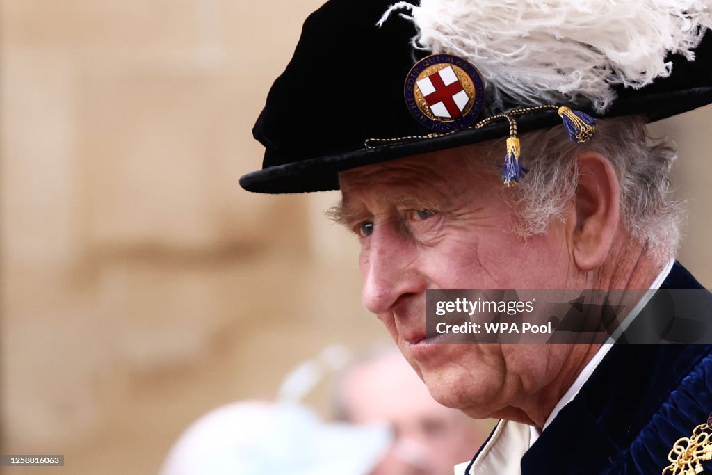 The Order Of The Garter Service At Windsor Castle
