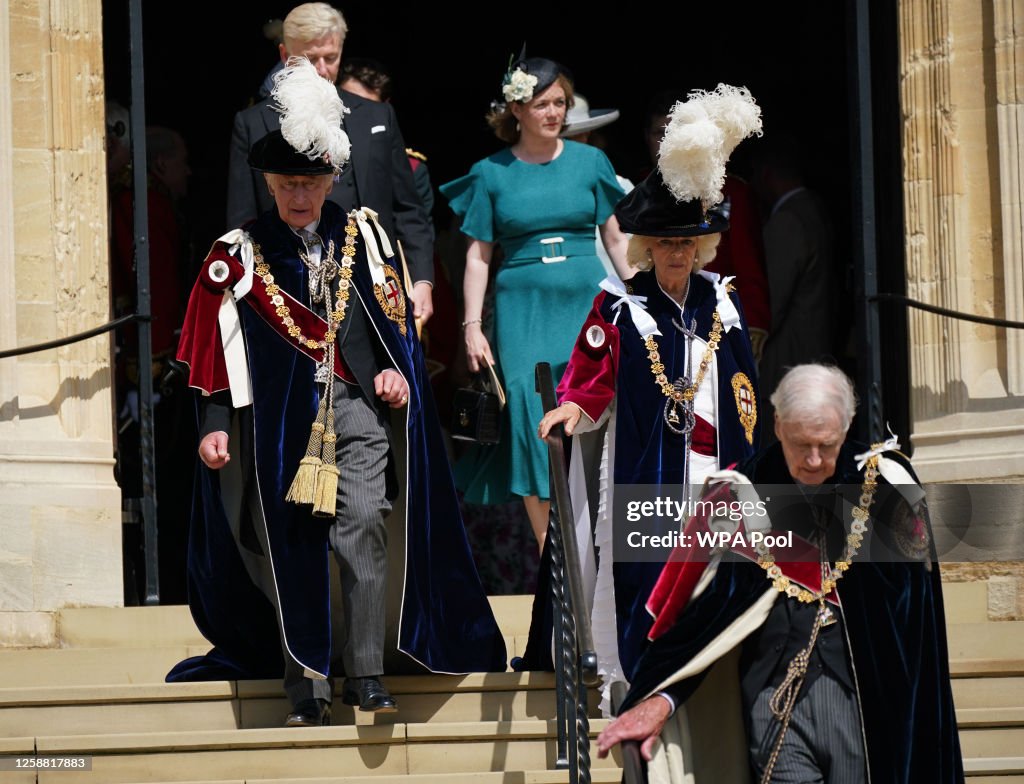 The Order Of The Garter Service At Windsor Castle