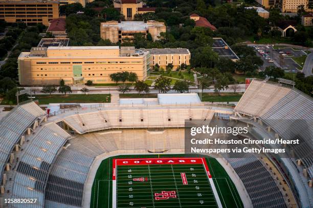 Stadium at the University of Houston seen in an aerial view on Wednesday, Aug. 20 in Houston. City: Houston Location: South Side GPS: N29°43.342'...