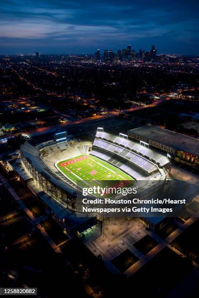 Stadium at the University of Houston seen in an aerial view on Wednesday, Aug. 20 in Houston. City: Houston Location: South Side GPS: N29°43.210'...