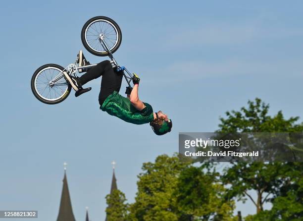 Krakow , Poland - 19 June 2023; Ryan Henderson of Ireland during a practice session at Krzeszowice BMX Park ahead of the European Games 2023 in...