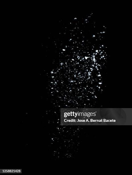 figures and abstract forms of water on a black background. - bubble burst stock pictures, royalty-free photos & images