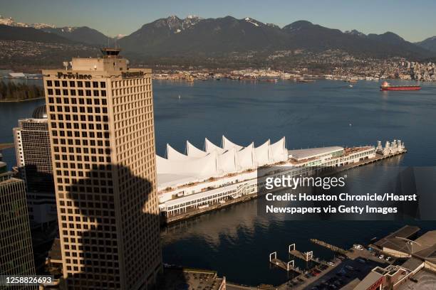 The distinctive pier of the Vancouver Convention Centre, which will serve as the main media center for the 2010 Winter Olympics, is seen from the...