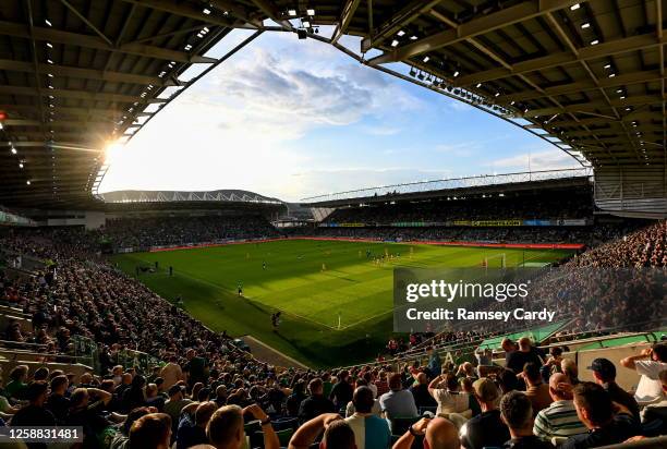 Belfast , United Kingdom - 19 June 2023; A general view of action during the UEFA EURO 2024 Championship Qualifier match between Northern Ireland and...