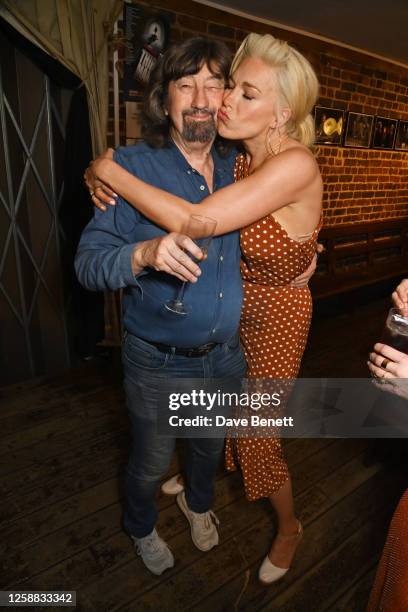 Sir Trevor Nunn and Hannah Waddingham attend the press night after party for "The Third Man" at Menier Chocolate Factory on June 19, 2023 in London,...