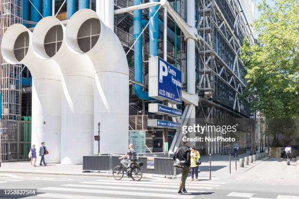 View on the Centre Georges Pompidou in Paris, France on June 6, 2023