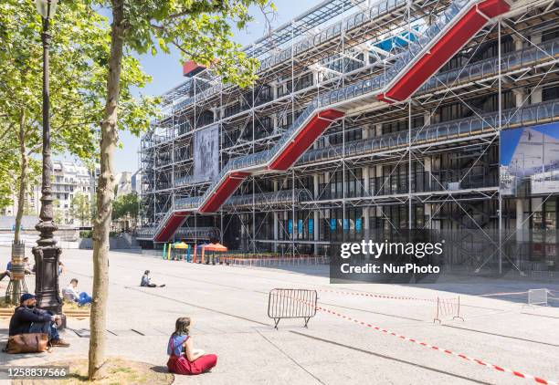 View on the Centre Georges Pompidou in Paris, France on June 6, 2023