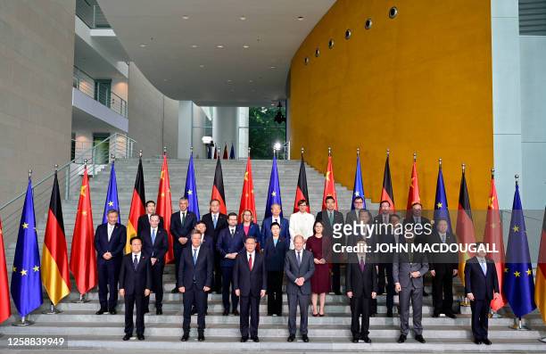 Chairman of China's National Development and Reform Commission Zheng Shanjie, German Minister of Economics and Climate Protection Robert Habeck,...