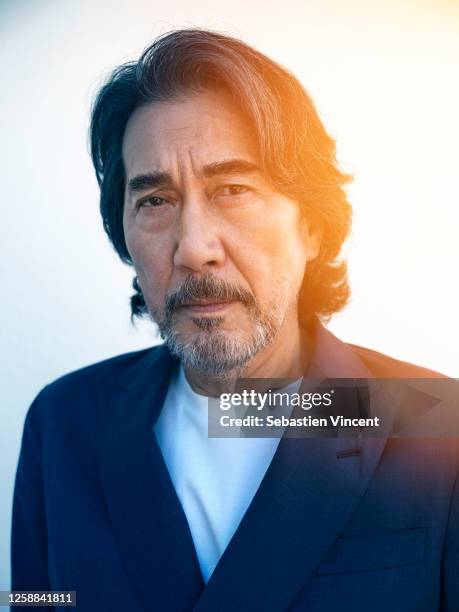 Actor Koji Yakusho poses for a portrait shoot during the 76th Cannes Film Festival on May 26, 2023 in Cannes, France.