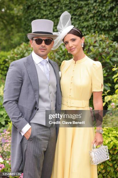 Ryan Thomas and Lucy Mecklenburgh attend day one of Royal Ascot 2023 at Ascot Racecourse on June 20, 2023 in Ascot, England.