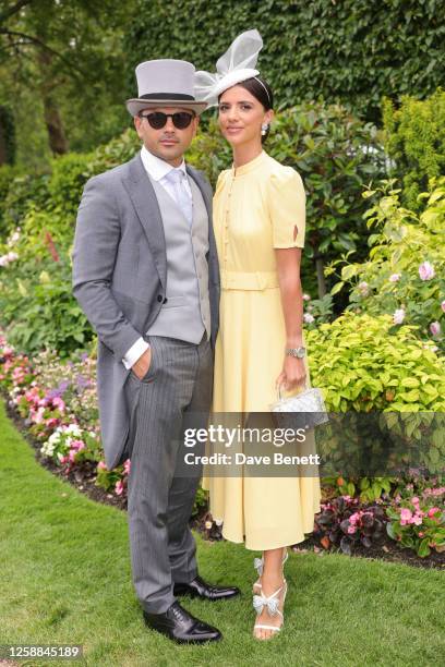 Ryan Thomas and Lucy Mecklenburgh attend day one of Royal Ascot 2023 at Ascot Racecourse on June 20, 2023 in Ascot, England.