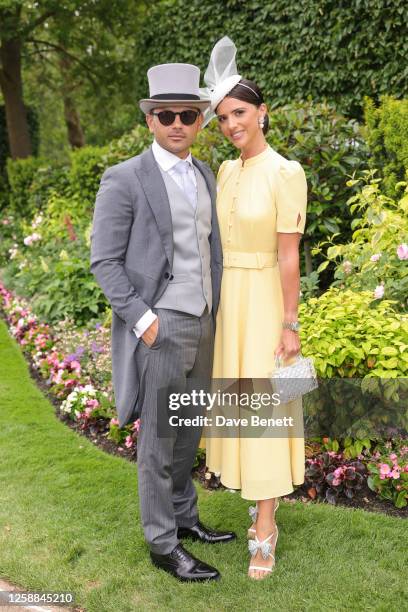 Ryan Thomas and Lucy Mecklenburgh attend day one of Royal Ascot 2023 at Ascot Racecourse on June 20, 2023 in Ascot, England.