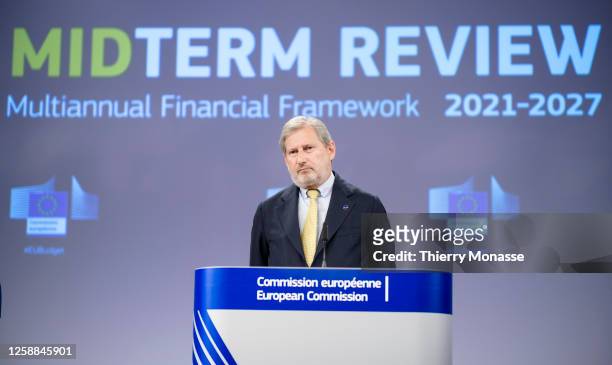 Budget Commissioner Johannes Hahn is talking to media on : 'EU budget: Commission proposes to reinforce long-term EU budget to face most urgent...
