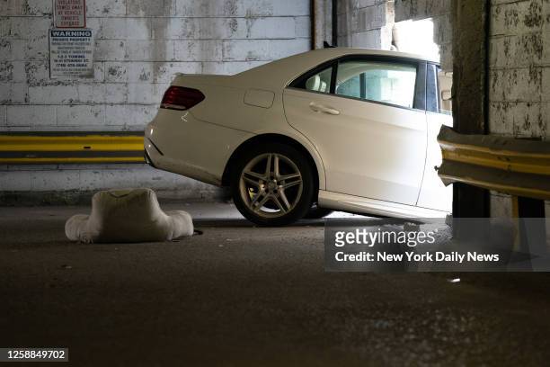 June 17: A 62yr old woman driving a white Mercedes Benz E350 sedan inside the Parking Garage of the Flushing Tower Condominiums at 33-70 Prince...