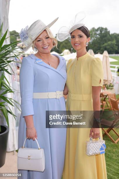 Natalie Rushdie and Lucy Mecklenburgh attend day one of Royal Ascot 2023 at Ascot Racecourse on June 20, 2023 in Ascot, England.