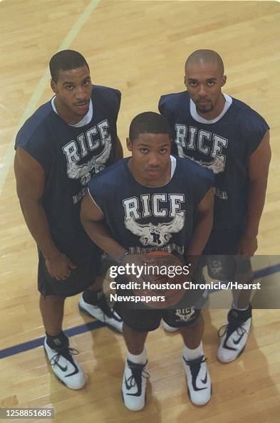 Deon Rice Rice University basketball players l-r, Shawn Tyndell; Mike Wilks ...