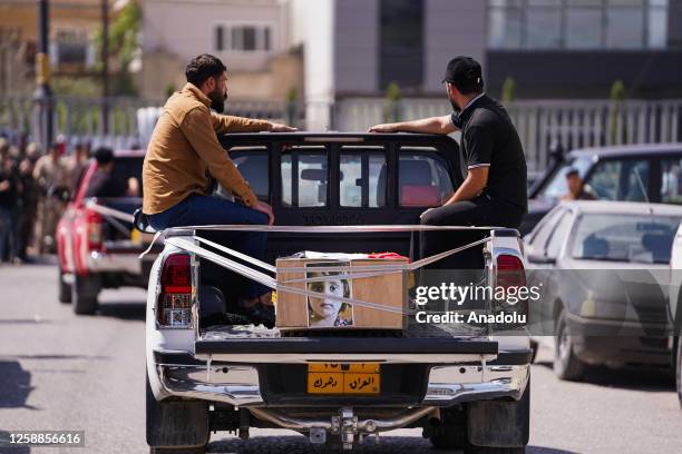 The bodies of 39 Yazidis killed by the terrorist organization Daesh in Sinjar, were delivered to the Mosul Forensic Medicine Institute in Mosul, Iraq...