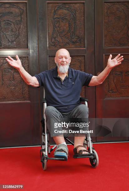 Michael Eavis attends the National Portrait Gallery's reopening in front of "The Doors" , a new commission by Tracey Emin CBE RA, on June 20, 2023 in...