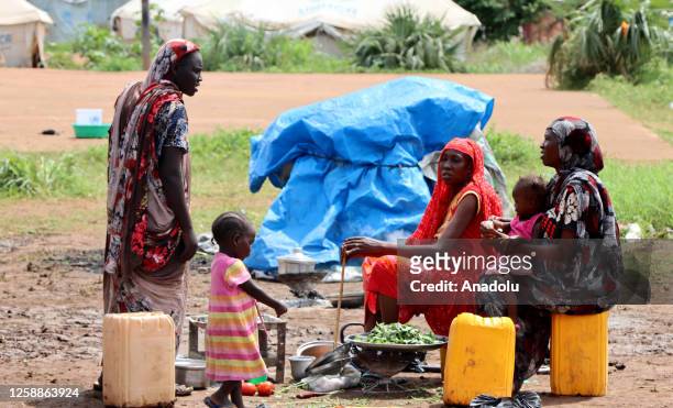 Sudanese who took shelter in a camp near Juba, is viewed as part of the 20 June World Refugee Day, 2023 in Juba, South Sudan. Due to the ongoing...