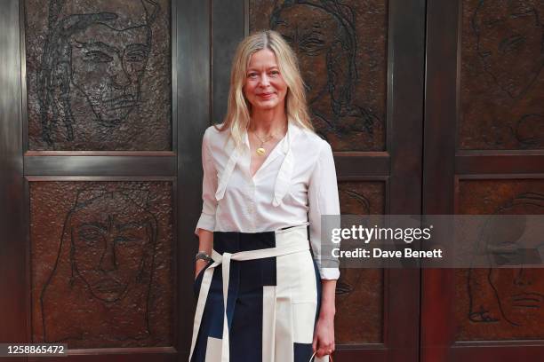 Lady Helen Taylor attends the National Portrait Gallery's reopening in front of "The Doors" , a new commission by Tracey Emin CBE RA, on June 20,...