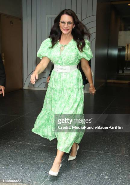 Kristin Davis is seen outside NBC's "Today" show on June 20, 2023 in New York City.