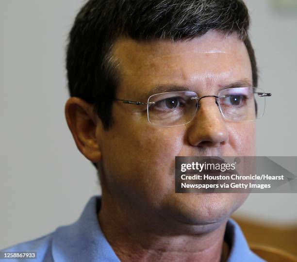 Jasper city councilman Randy Sayers in his office,Tuesday, Aug. 30 in Jasper, Texas. Rodney Pearson, who was named Chief of police in Jasper, by the...