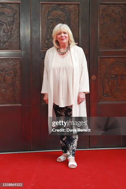 Alison Steadman attends the National Portrait Gallery's reopening in front of "The Doors" , a new commission by Tracey Emin CBE RA, on June 20, 2023...