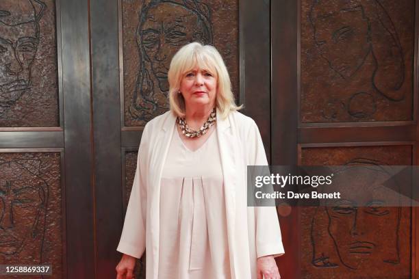 Alison Steadman attends the National Portrait Gallery's reopening in front of "The Doors" , a new commission by Tracey Emin CBE RA, on June 20, 2023...