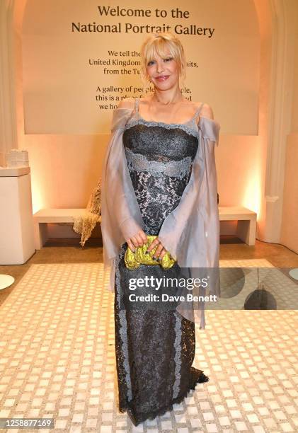 Courtney Love attends the National Portrait Gallery's reopening party on June 20, 2023 in London, England.