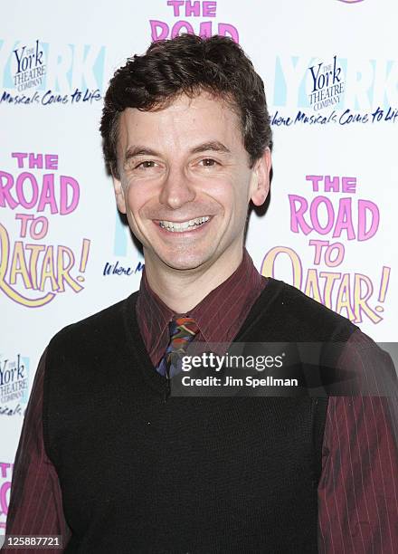 Actor Keith Gerchak attends the Off-Broadway opening night of "The Road to Qatar" at The York Theatre at Saint Peter?s on February 3, 2011 in New...