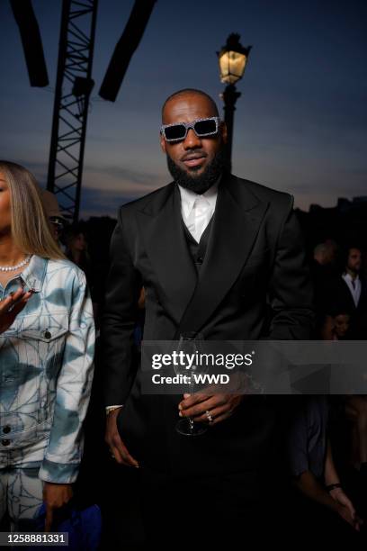 Lebron James at the Louis Vuitton Spring 2024 Menswear Collection Runway Show on June 20, 2023 in Paris, France.