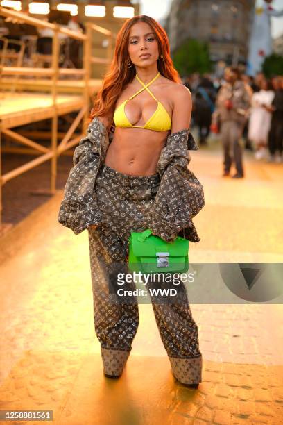 Anitta at the Louis Vuitton Spring 2024 Menswear Collection Runway Show on June 20, 2023 in Paris, France.