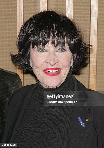 Actress Chita Rivera attends the Off-Broadway opening night of "The Road to Qatar" at The York Theatre at Saint Peter's on February 3, 2011 in New...