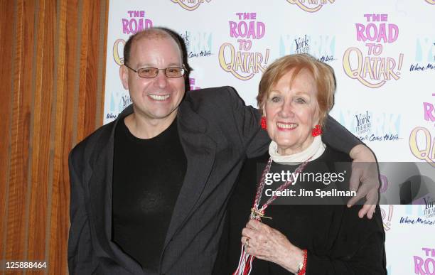 Composer David Krane and Marni Nixon attend the Off-Broadway opening night of "The Road to Qatar" at The York Theatre at Saint Peter's on February 3,...