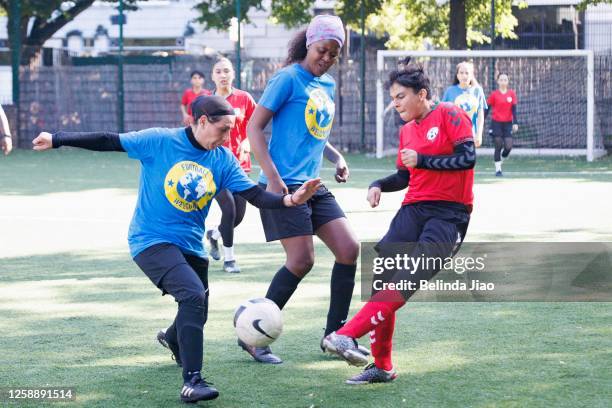 For Refugee week the Afghan National Development Squad - Girl Power and Comfort Angels play against the cross-party UK Women's Parliamentary Football...