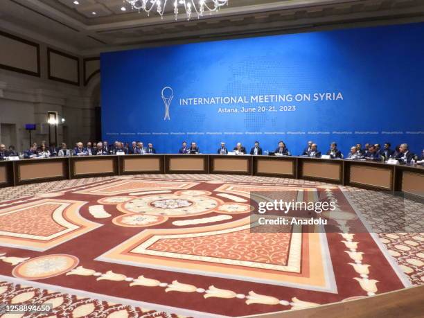 Kanat Tumysh Deputy Minister of Foreign Affairs of the Republic of Kazakhstan announces the joint final declaration of 20th regular Syria Peace talks...