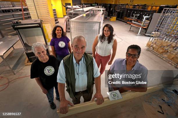 From left, Jenny Silverman, Sarah Assefa, John Santos, Alessandra Pollina and Robin Saunders, of the Dorchester Food Co-op.