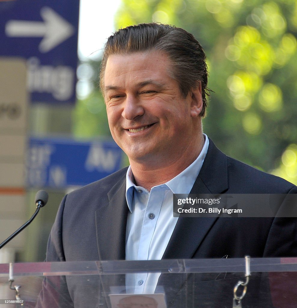Alec Baldwin Hollywood Walk Of Fame Induction Ceremony