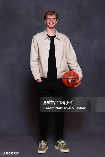 Draft Prospect, Gradey Dick poses for a portrait during media availability and circuit as part of the 2023 NBA Draft on June 21, 2023 at the Westin...