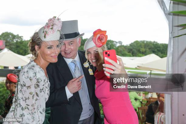 Isabel Webster, Eamonn Holmes and Editor-in-Chief of HELLO! Magazine Rosie Nixon attend day two of Royal Ascot 2023 at Ascot Racecourse on June 20,...