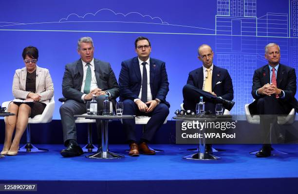 Eric Andersen, Global President of AON Insurance , Jan Lipavsky, Minister of Foreign Affairs of the Czech Republic , Giovanni Salvetti from...
