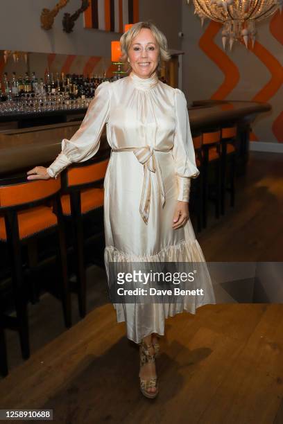 Shirlie Holliman attends a special screening and Q&A for 'WHAM!' at The Ham Yard Hotel on June 21, 2023 in London, England.
