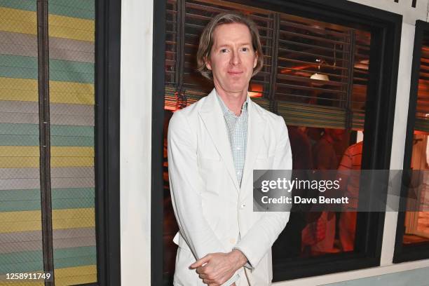 Wes Anderson makes a surprise appearance at the "Asteroid City" exhibition celebrating the director's latest film at 180 The Strand on June 21, 2023...