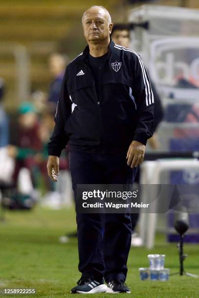 Luiz Felipe Scolari coach of Atletico Mineiro looks on during the match between Fluminense and Atletico Mineiro as part of Brasileirao 2023 at...