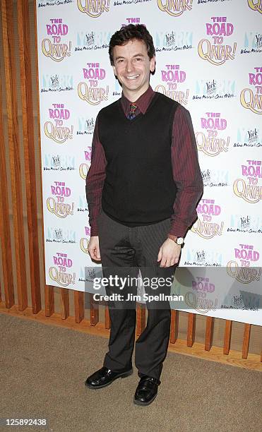 Actor Keith Gerchak attends the Off-Broadway opening night of "The Road to Qatar" at The York Theatre at Saint Peter?s on February 3, 2011 in New...