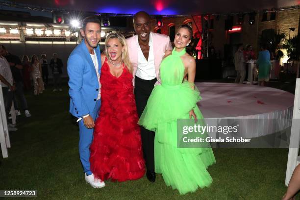 Marcel Remus, Evelyn Burdecki, Bruce Darnell, Sylvie Meis during the "Raffaello Summer Day" at KPM Hotel & Residences on June 21, 2023 in Berlin,...