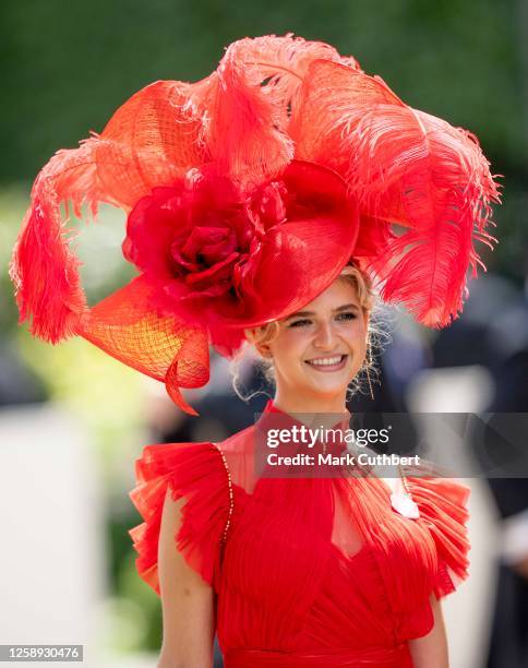 Racegoer attends day three of Royal Ascot 2023 at Ascot Racecourse on June 22, 2023 in Ascot, England.